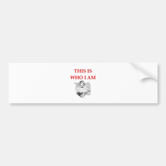 ballet bumpersticker (Voorkant)