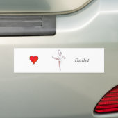 ballet bumpersticker (Op auto)