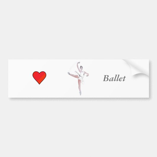 ballet bumpersticker (Voorkant)