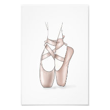 Ballet Chaussons Poster Ballet Chaussures filles