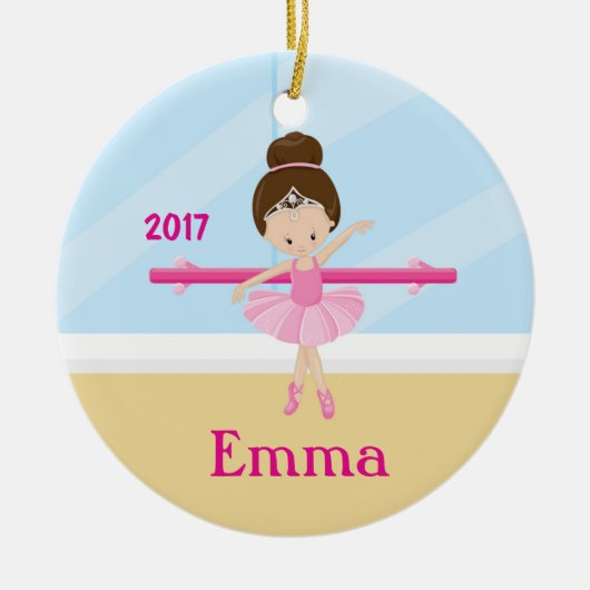 Ballet Class Ballerina Crown Ballet Room Ornament (Voorkant)