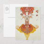 Ballet Costume voor 'The Firebird', van Stravinsky Briefkaart (Voorkant / Achterkant)
