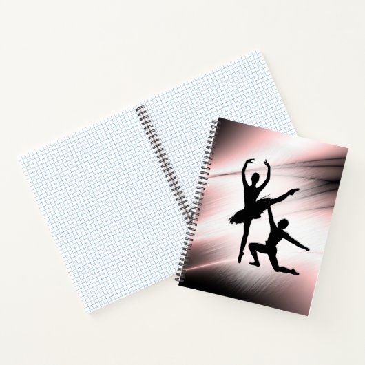 Ballet Couple Dance Pink Accent Notitieboek (Binnen)