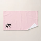 Ballet Couple Danse Accent rose (Serviette à main)