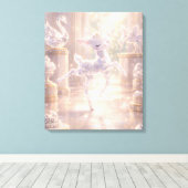 Ballet Crystal Deer Canvas Print (Insitu (Houten vloer))