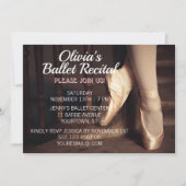 Ballet Dance Considérant Invitation Ballerina Pink (Devant)