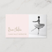 Ballet Dance Instructor Foto Visitekaartje (Voorkant)