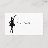 Ballet Dance Studio Carte de visite (Dos)