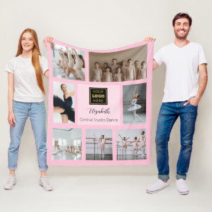 Ballet Dance Studio Fotocollage Fleece Deken