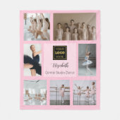 Ballet Dance Studio Fotocollage Fleece Deken (Voorkant)