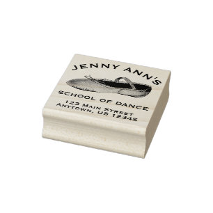 Ballet Dance Studio Teacher Persoonlijk adres Rubberstempel
