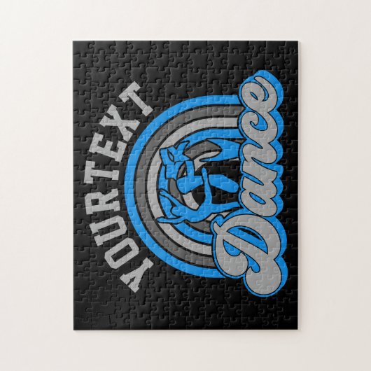 Ballet Dancer ADD TEKST Klassieke Dans Performer Legpuzzel (Verticaal)