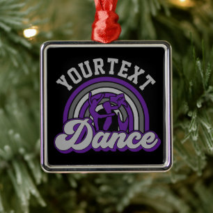 Ballet Dancer ADD TEKST Klassieke Dans Performer Metalen Ornament