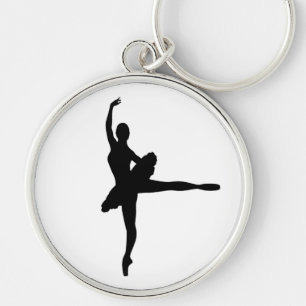BALLET DANCER Arabesque (Ballerina silhouette) v2 Sleutelhanger