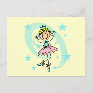 Ballet Dancer - Blond T-shirts en cadeautjes Briefkaart