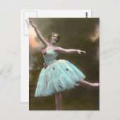 Ballet Dancer Briefkaart (Voorkant / Achterkant)