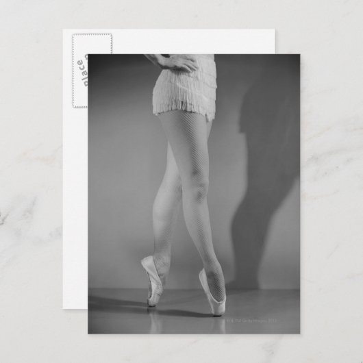 Ballet Dancer Briefkaart (Voorkant / Achterkant)