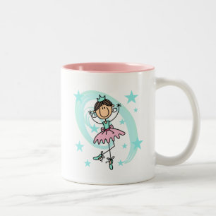 Ballet Dancer - Bruine T-shirts en cadeautjes Tweekleurige Koffiemok