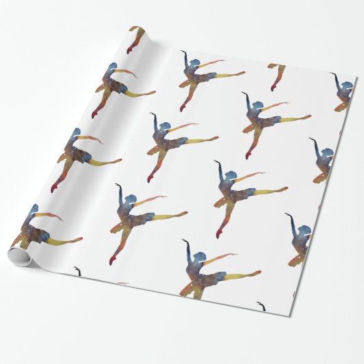 Ballet Dancer Cadeaupapier (Uitgerold)