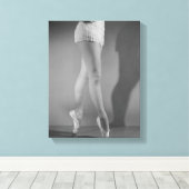 Ballet Dancer Canvas Afdruk (Insitu (Houten vloer))