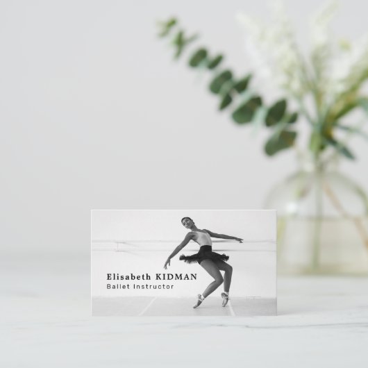 Ballet Dancer, danseres Visitekaartje (Staand voorkant)