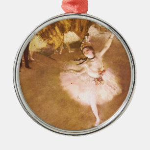 Ballet Dancer Degas Star Painting Metalen Ornament