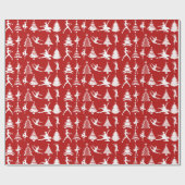 Ballet Dancer en kerstbomen Cadeaupapier (Vlak)