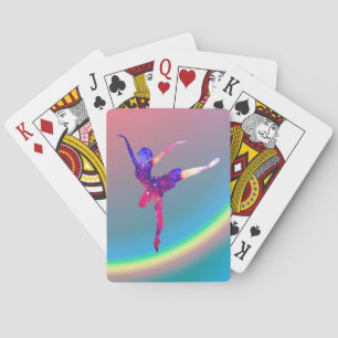 Ballet Dancer en Regenboog Pokerkaarten