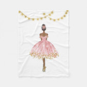 Ballet Dancer Fleece Deken (Voorkant)