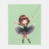 Ballet Dancer Fleece Deken (Voorkant)