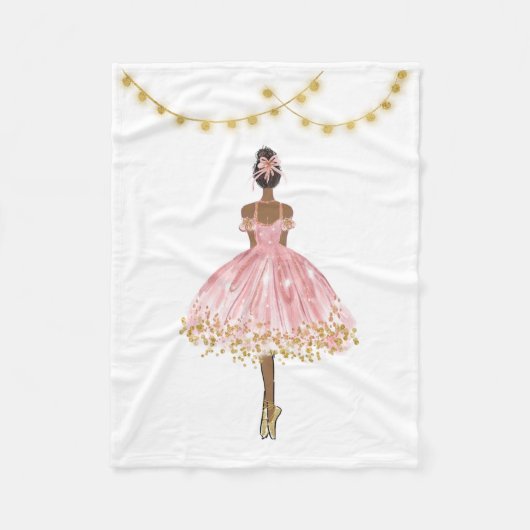 Ballet Dancer Fleece Deken (Voorkant)