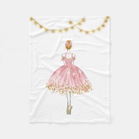 Ballet Dancer Fleece Deken (Voorkant)