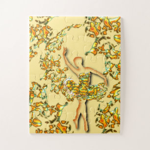 Ballet Dancer Girl Puzzle Ballerina Painting Legpuzzel