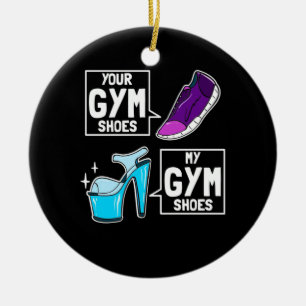 Ballet Dancer Gym Shoes Keramisch Ornament