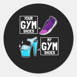 Ballet Dancer Gym Shoes Ronde Sticker