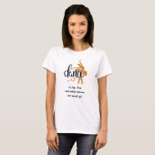 Ballet Dancer Joy, Gezegde van liefde en dromen T-shirt (Voorkant volledig)