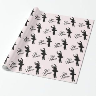 Ballet Dancer Let's Dance Pink Cadeaupapier