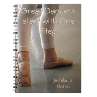 BALLET DANCER NOTEBOOK. PERSOONLIJKE GROTE DANKERS NOTITIEBOEK
