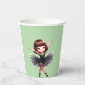 Ballet Dancer Papieren Bekers (Voorkant)