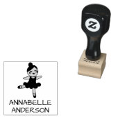 Ballet Dancer personaliseren Rubberstempel (Gestempeld)