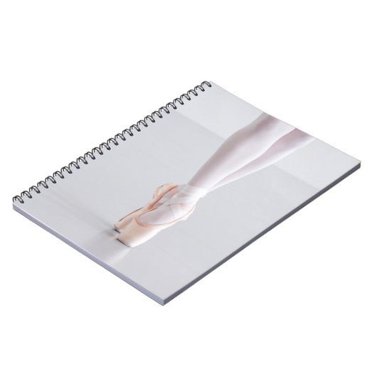 Ballet Dancer Pointe Shoes Roze Slippers Notitieboek (Linkerzijde)