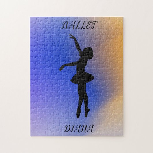 "BALLET DANCER" PUZZLE AVEC LE NOM PERSONNALISÉ! (Vertical)