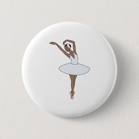Ballet Dancer Ronde Button 5,7 Cm (Voorkant)