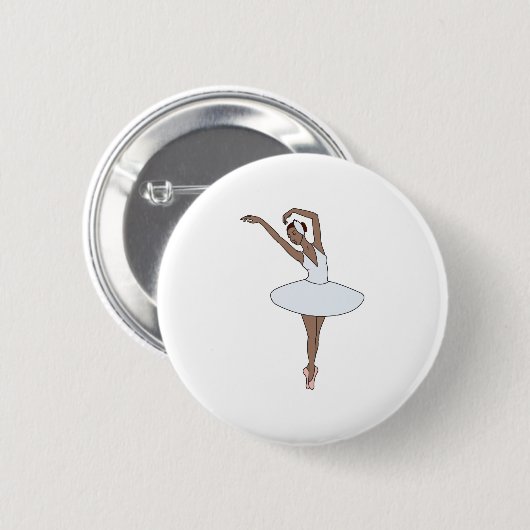 Ballet Dancer Ronde Button 5,7 Cm (Voorkant /achterkant)