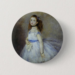 Ballet Dancer van Pierre Renoir, Kunst Ronde Button 5,7 Cm