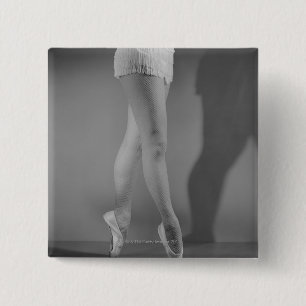 Ballet Dancer Vierkante Button 5,1 Cm