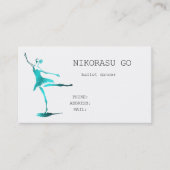 ballet dancer visitekaartje (Voorkant)