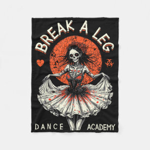 Ballet Dancer Zombie Ballerina Dance Academy Grapp Fleece Deken
