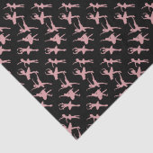 Ballet Dancers Ballerina Pattern Black Tissuepapier (Detail)
