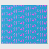 Ballet Dancers Ballerina Patterned Cadeaupapier (Vlak)